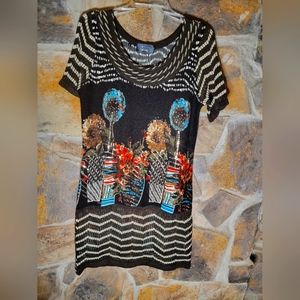 P.luca milano brown knitted dress